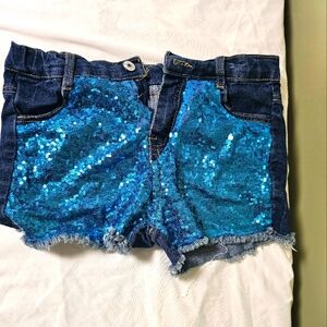 Girls glitter shorts